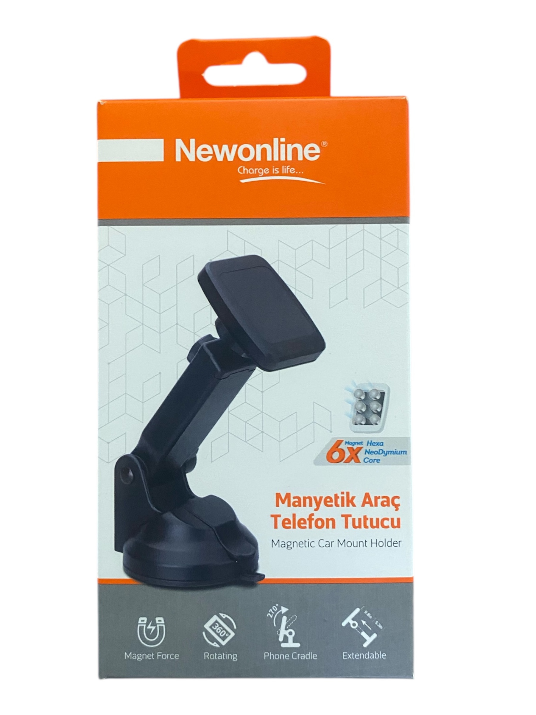Photoroom_20251025_134956 Newonline Manyetik Araç Telefon Tutucu - Görsel 1